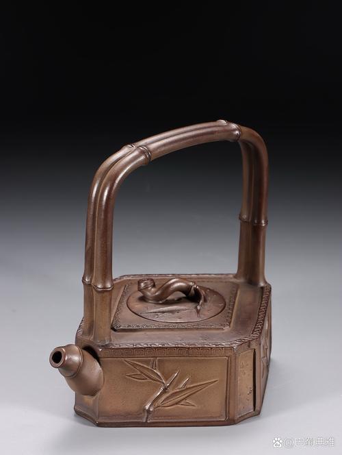 李宝珍竹节紫砂壶图片