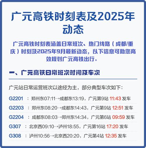 成都到广元高铁票多少钱