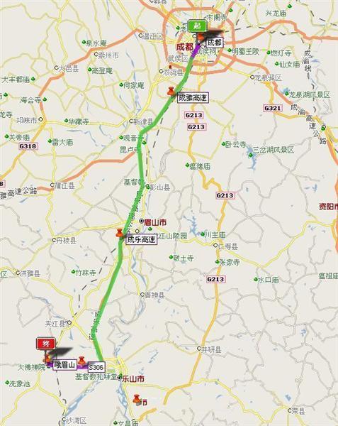 成都到峨眉山开车要多久