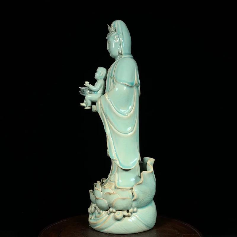 官窑瓷器送子观音图片