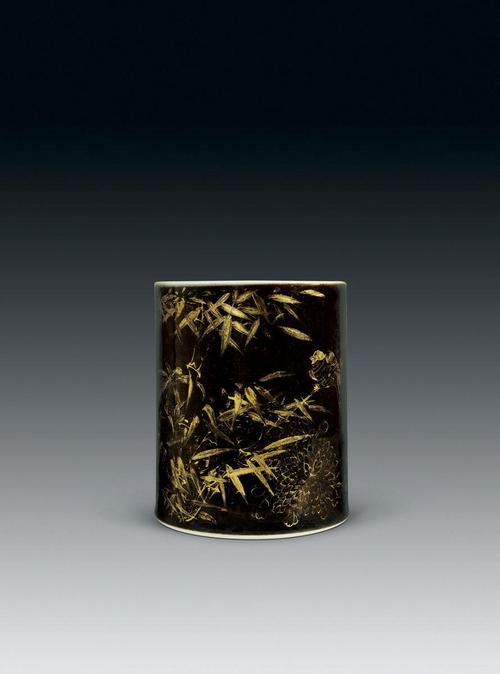 康熙黑釉描金瓷器价格