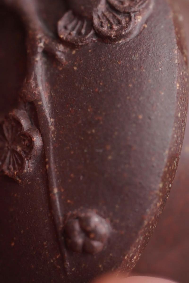 紫砂壶表面看得见颗粒