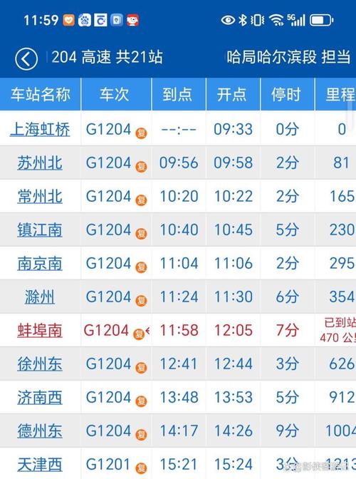 哈尔滨到上海高铁票价