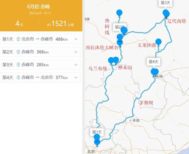 北京到赤峰有多少公里