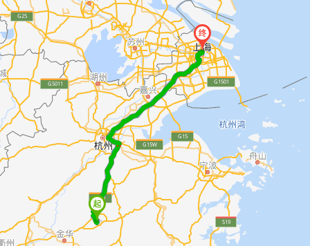 义乌到上海有多少公里