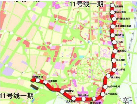 成都地铁11号线到金堂