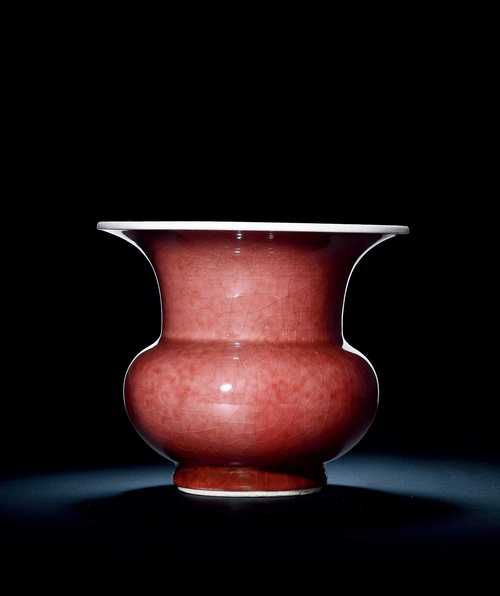 康熙红釉瓷器真品图片