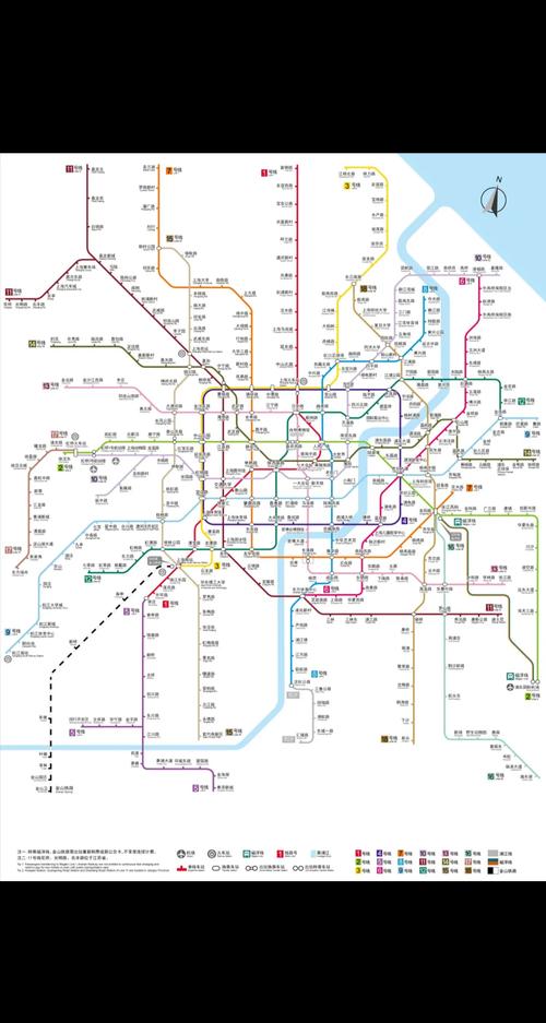 上海地铁一号线路线图