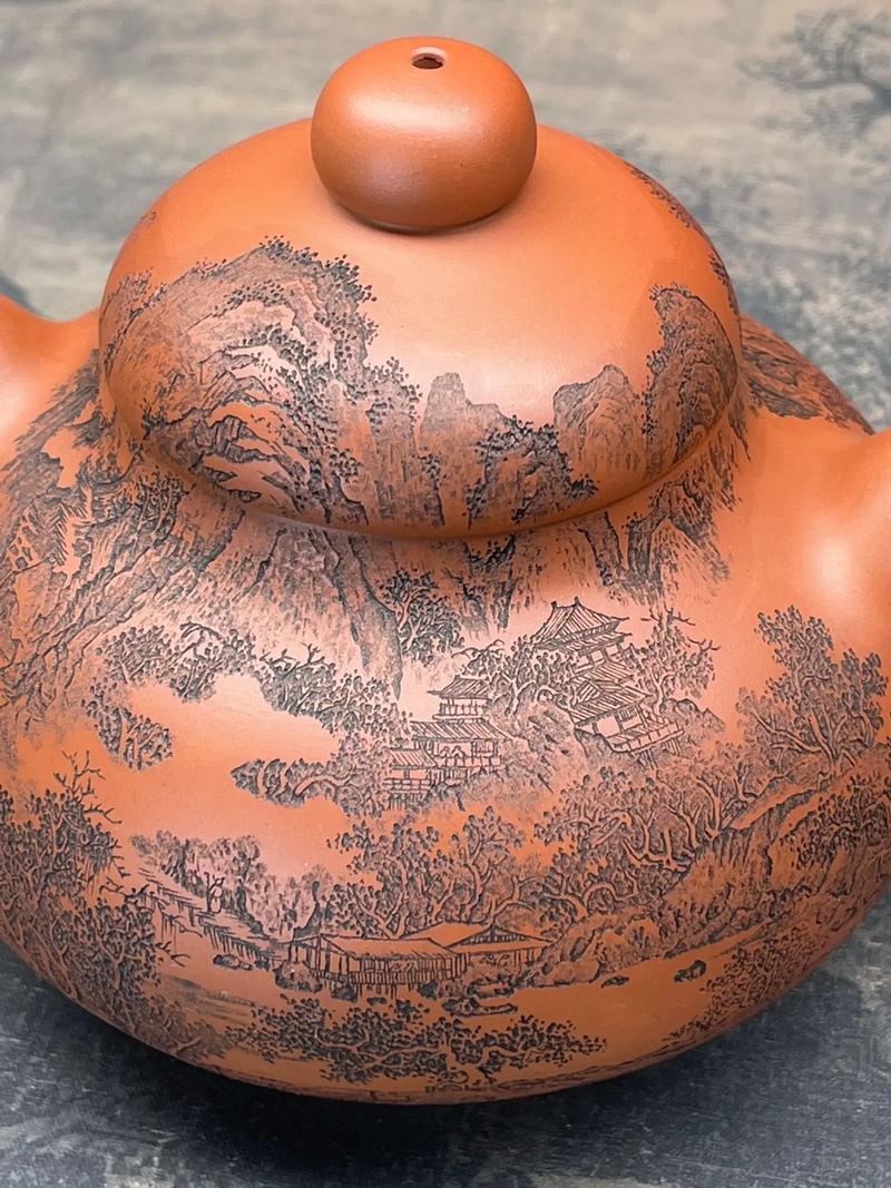 红泥紫砂壶的特点图片