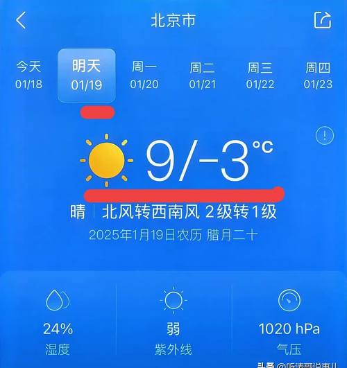 北京这几天的天气预报