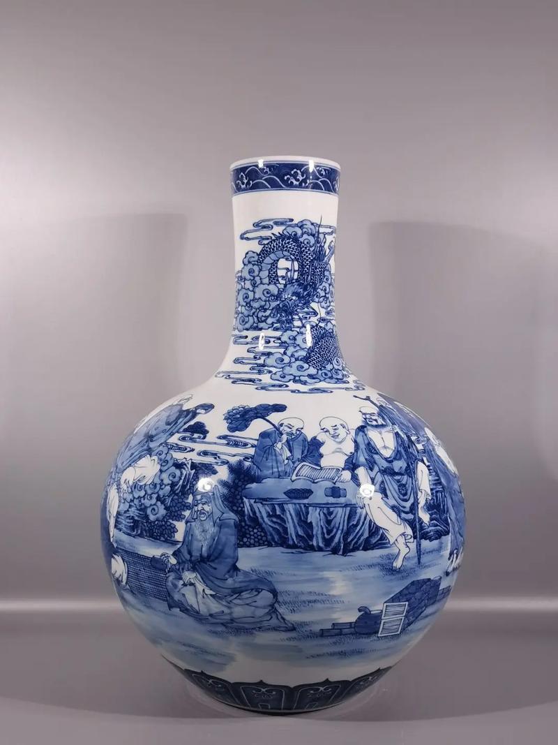 清代瓷器 十八罗汉图