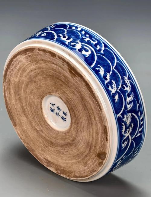 清代青花笔洗瓷器图片