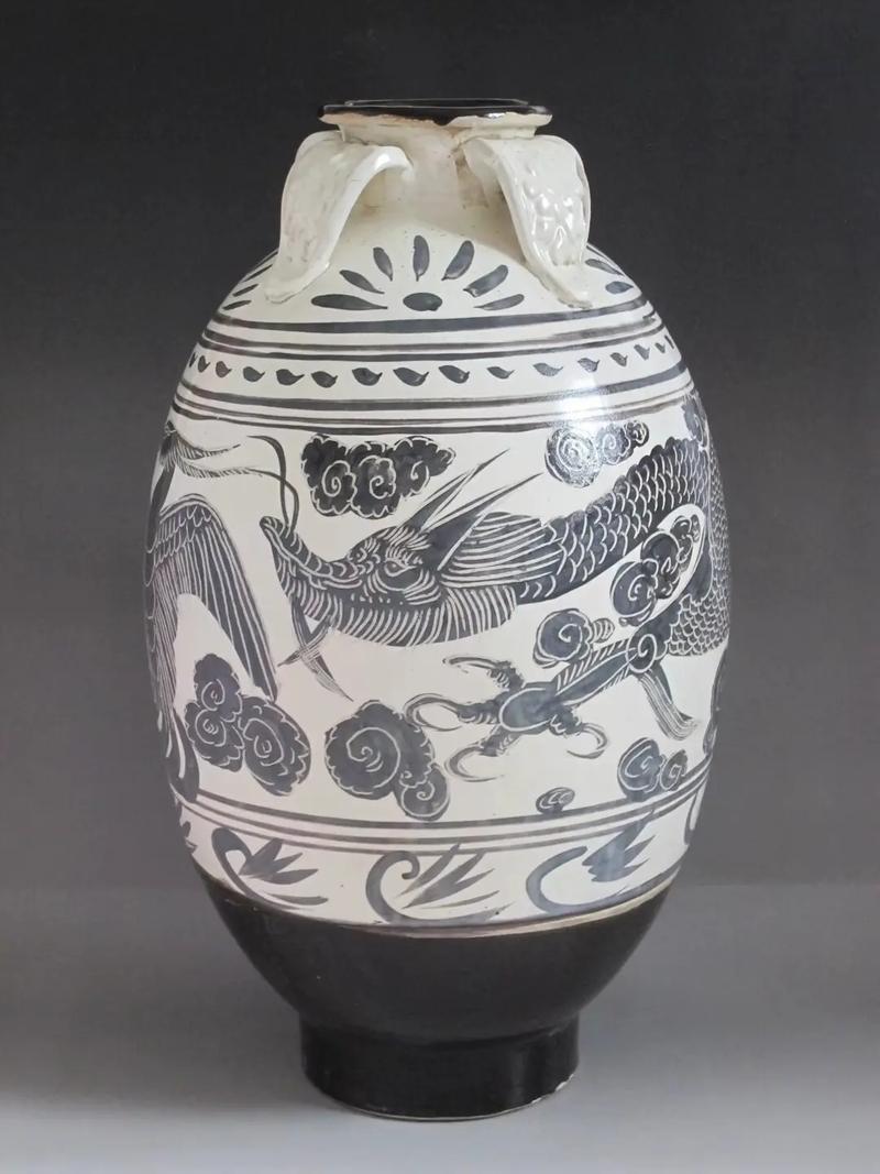 元代磁州窑瓷器灌图片