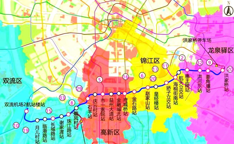 成都地铁30号线站点图