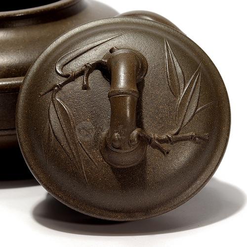 竹编紫砂壶全手制名人