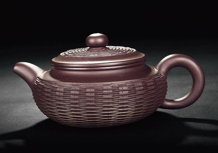 竹编紫砂壶全手制名人