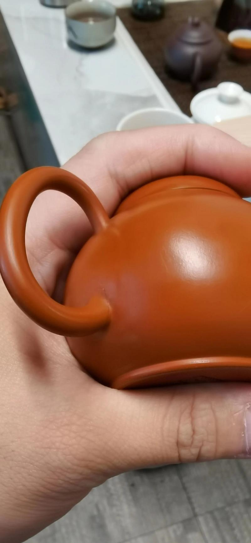 紫砂壶壶把接口有裂纹
