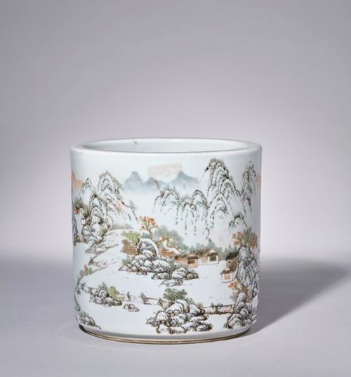 周小松浅降彩瓷器价格