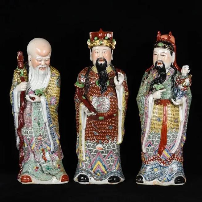 民国瓷器福禄寿景德镇