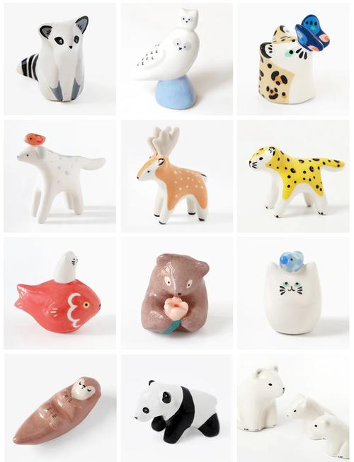 玩具各种各样小陶瓷器