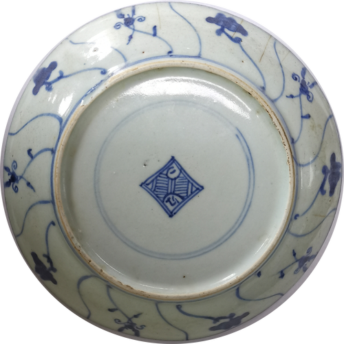 清代民窑瓷器花押款图