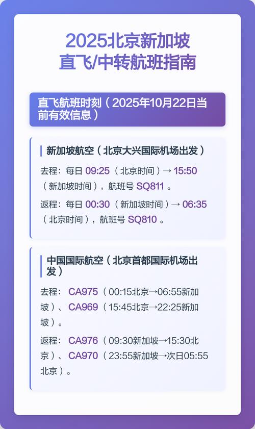 新加坡到北京几个小时