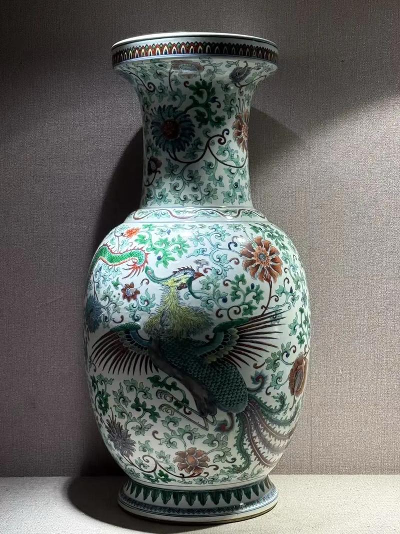 晚清民窑精品斗彩瓷器