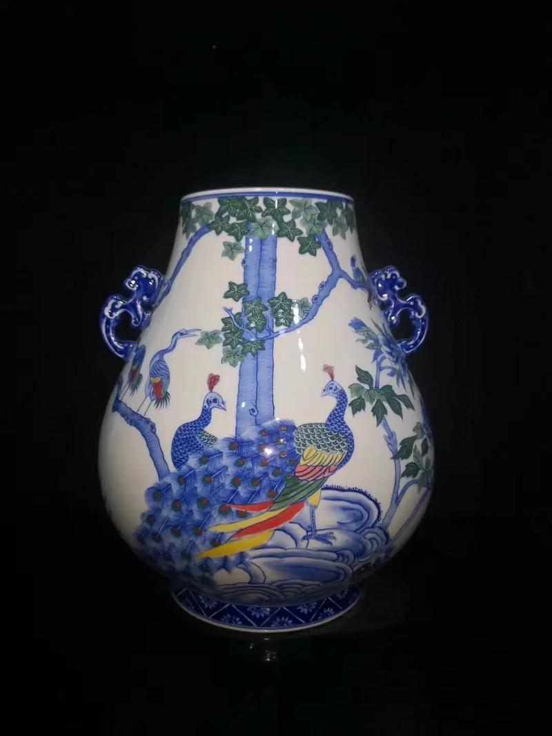 晚清民窑精品斗彩瓷器