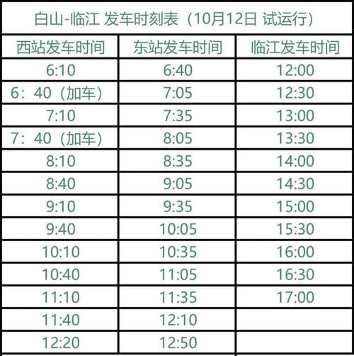 白山到北京火车时刻表