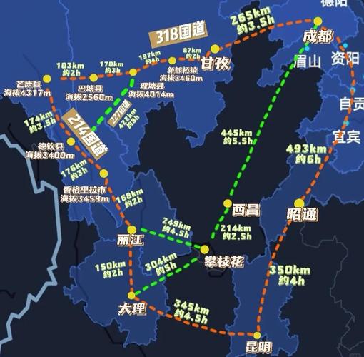 成都云南自驾游最佳路线