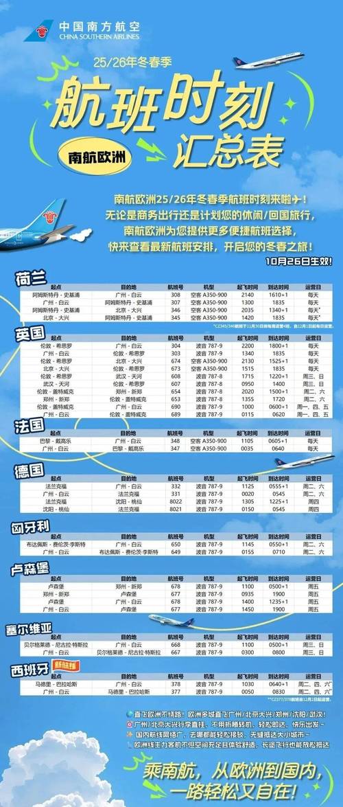 香港飞北京航班时刻表