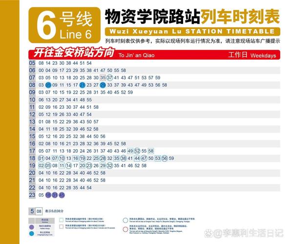 北京6号线首末车时间