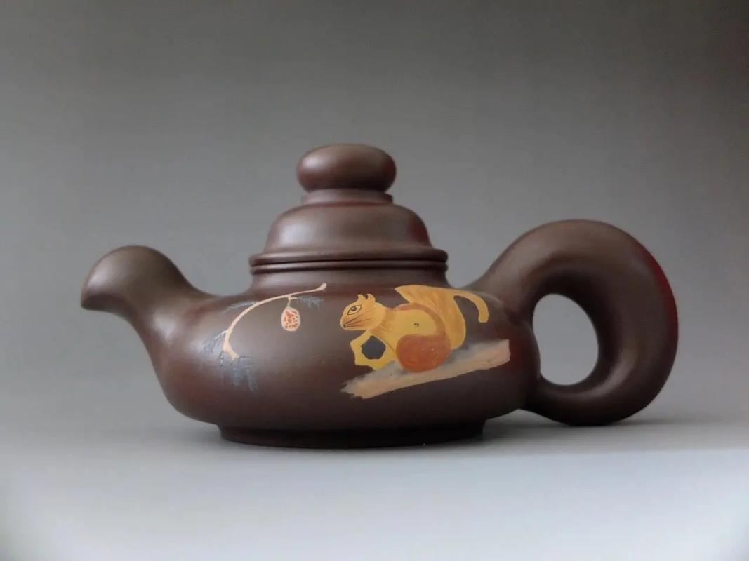 何道洪紫砂壶套壶松鼠