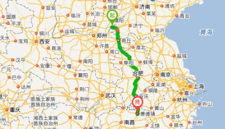 北京到景德镇多少公里