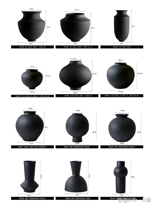 瓷器花瓶的形状与名称