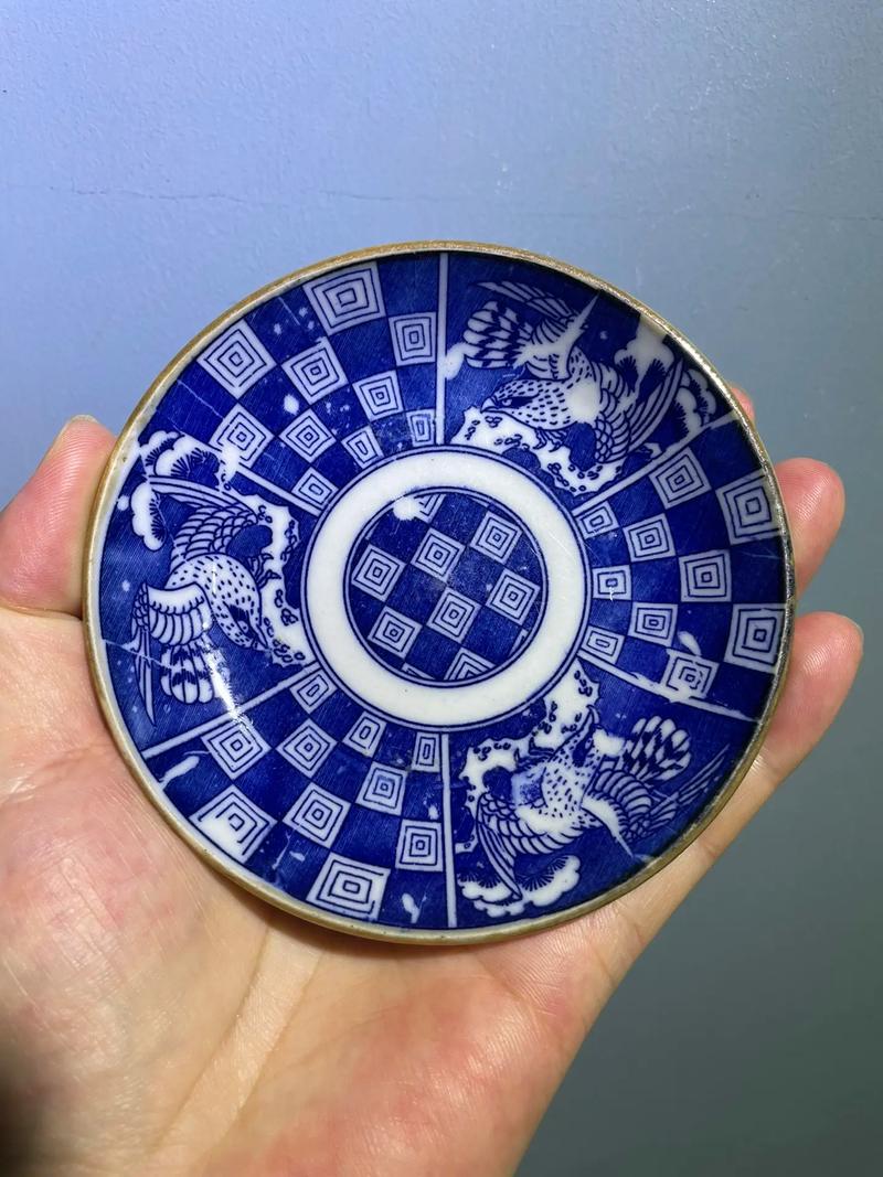 民国日用瓷器青花小碟