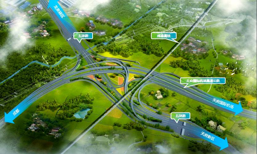 成都五环路规划图放大