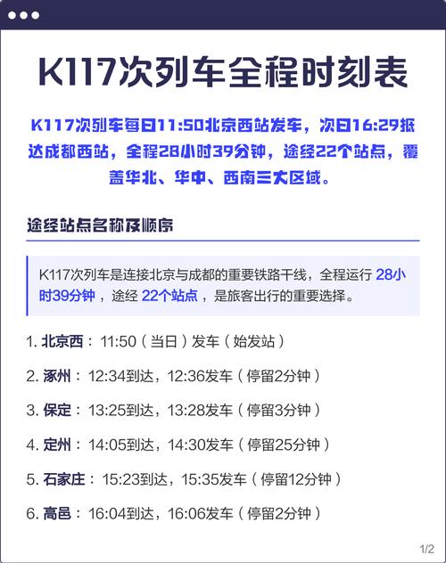 成都至邯郸列车时刻表