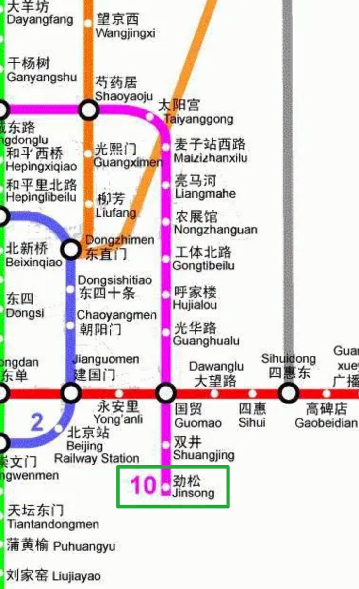 北京地铁10号线地图