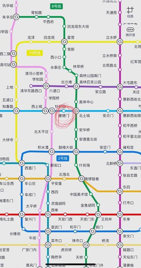 北京地铁10号线地图