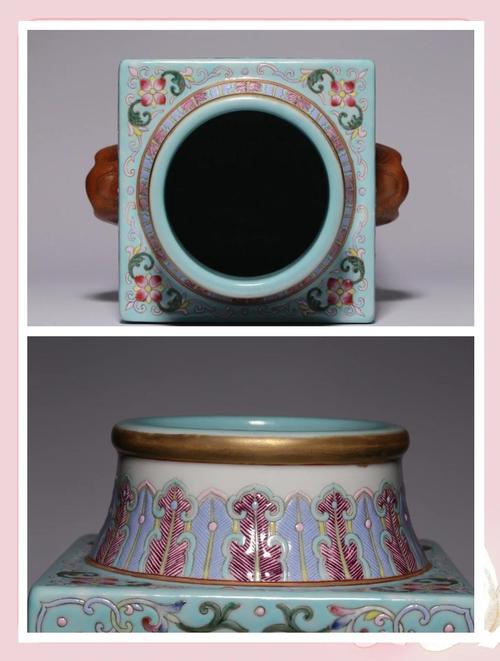 雍正松石绿釉瓷器图片