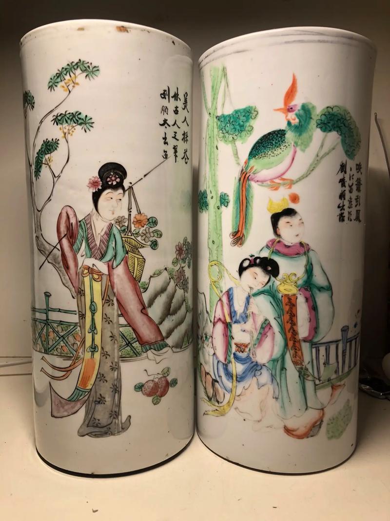 鸿发督造粉彩人物瓷器