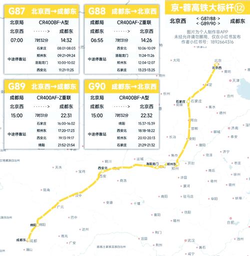 成都到北京t8路线图