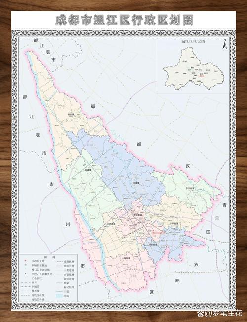四川省成都温江区地图