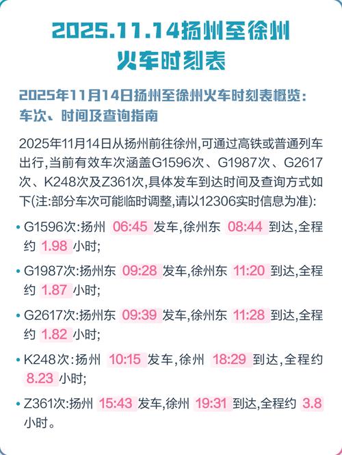 成都至徐州列车时刻表