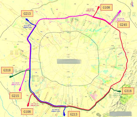成都五环路规划青白江