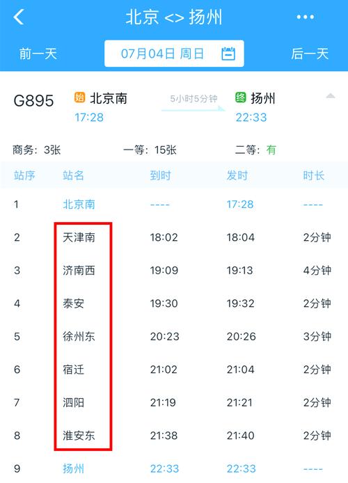 成都到杨州火车时刻表
