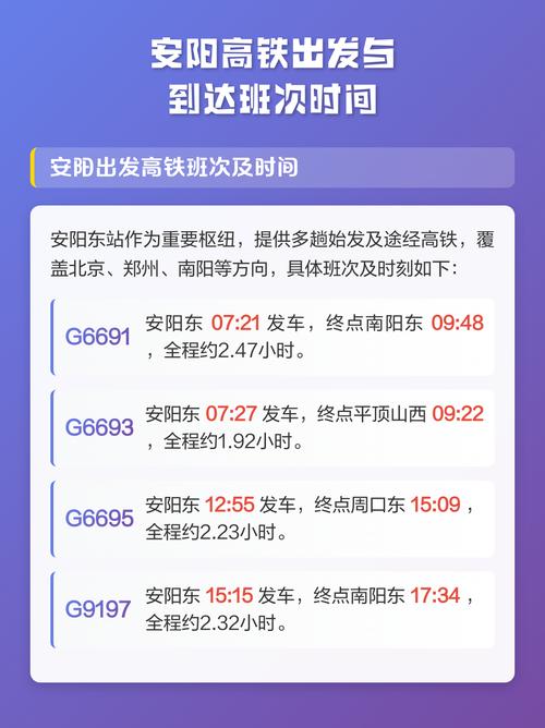南阳到北京高铁时刻表