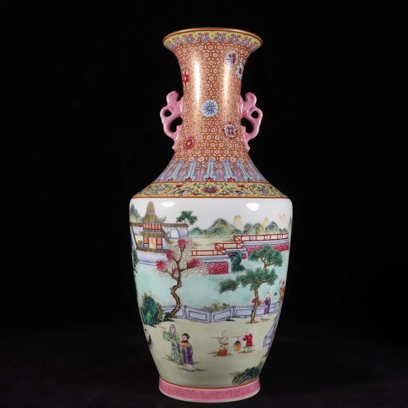 乾隆粉彩人物瓷器图片