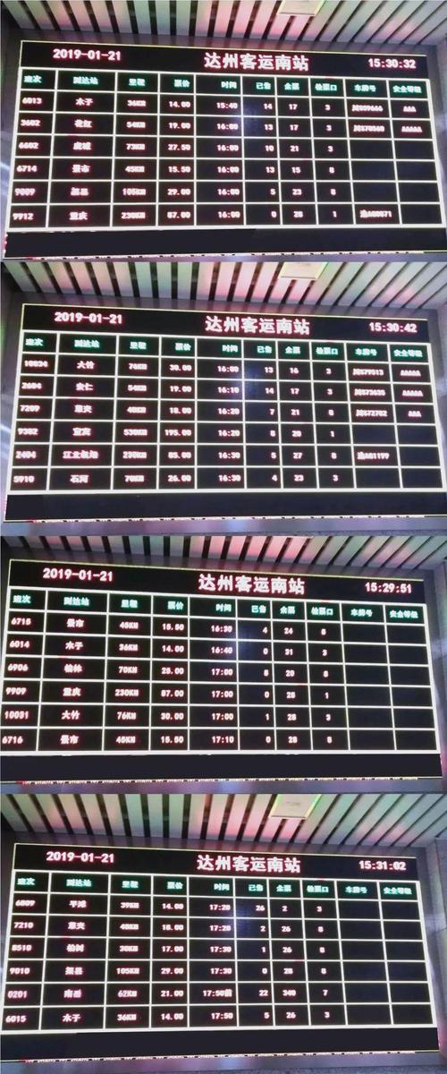 达州成都东火车时刻表